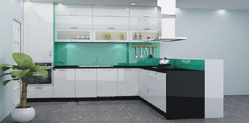 Mẫu không gian bếp đẹp cho nhà ống 14