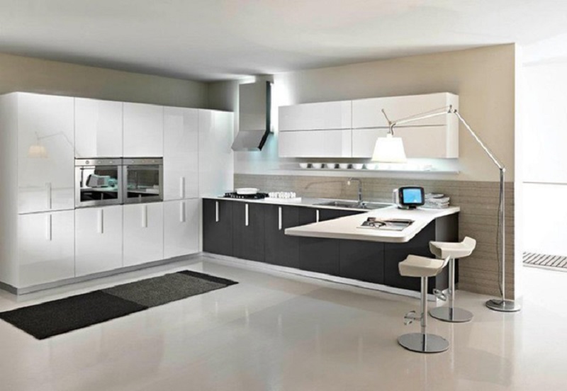 Mẫu không gian bếp đẹp cho nhà ống 15