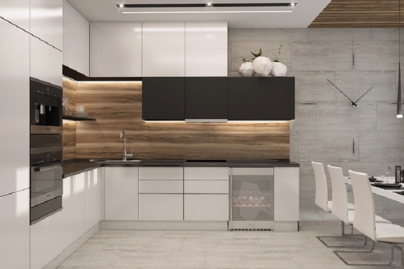 Mẫu không gian bếp đẹp cho nhà ống 18