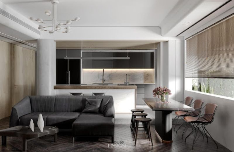 Mẫu không gian bếp mở cho gia đình bạn