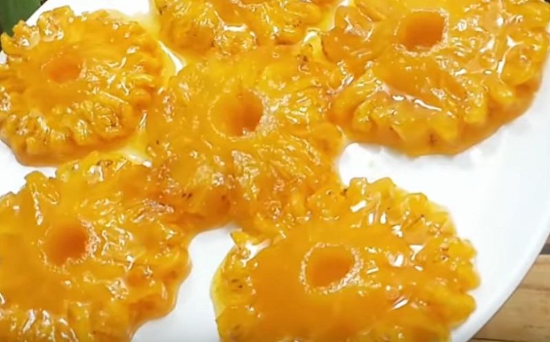 Thành phẩm mứt thơm mềm dẻo 