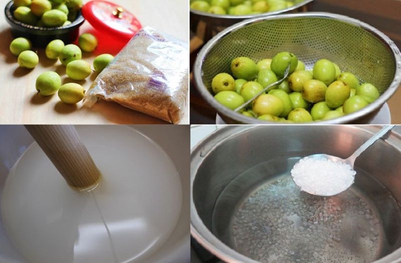 Cách chế biến mứt táo bằng vôi 