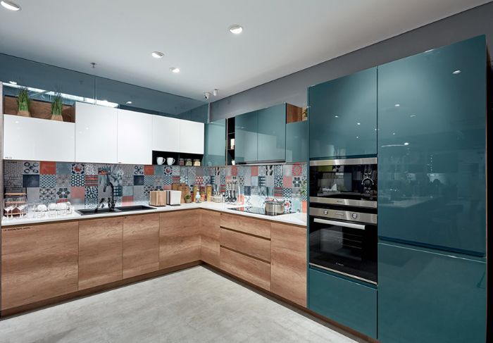 Mẫu tủ bếp chữ L rẻ đẹp