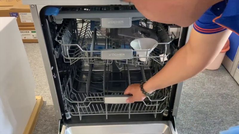 Rửa sạch sẽ với máy 