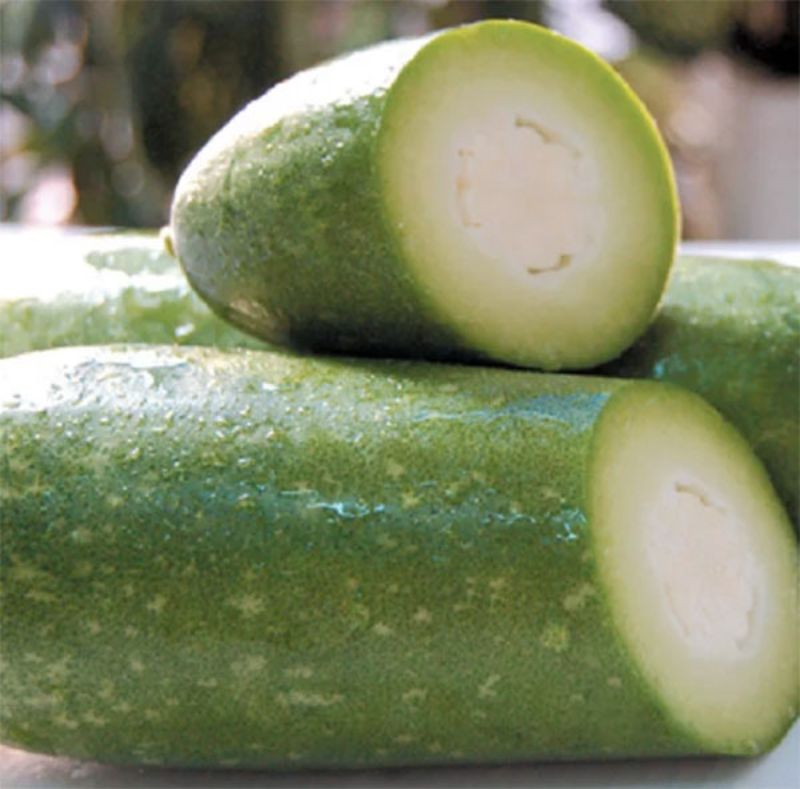 Sơ chế bí đao với kích thước vừa xinh 