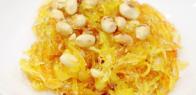 Thành phẩm mứt thơm sợi 