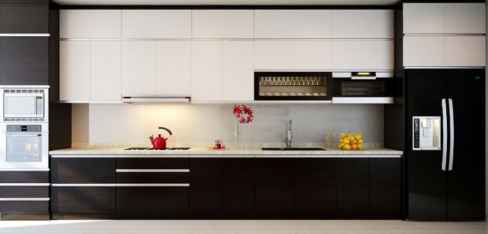 Thùng tủ của tủ bếp chữ i