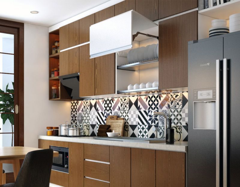 Tổng hợp các mẫu tủ bếp nhựa cao cấp