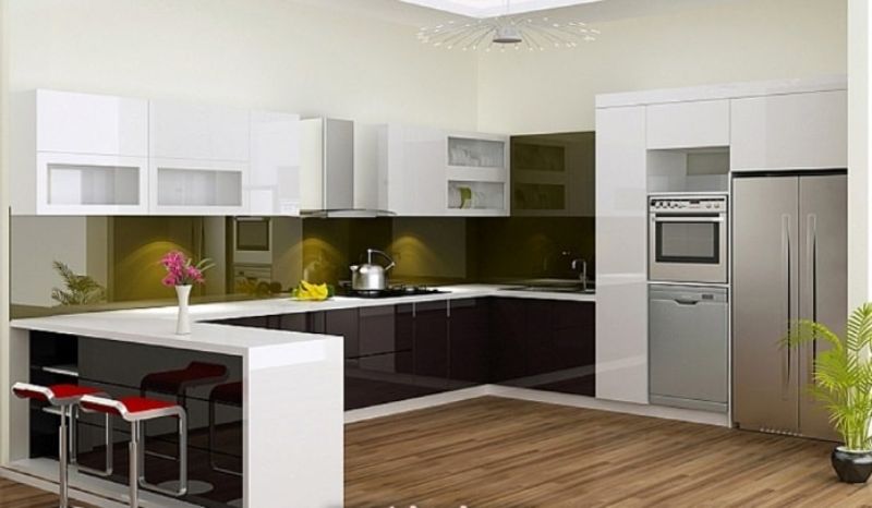 Tủ bếp nhựa picomat đẹp mắt