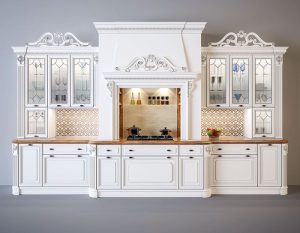 Sang trọng với tủ bếp nhựa tân cổ điển