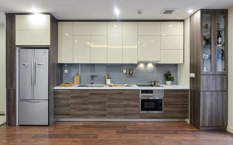 Tủ bếp nhựa bằng chất liệu laminate