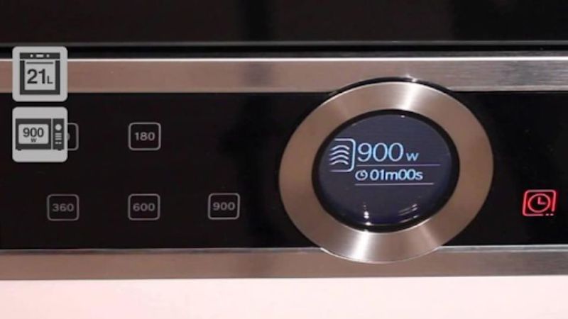 Màn hình hiển thị của lò vi sóng 