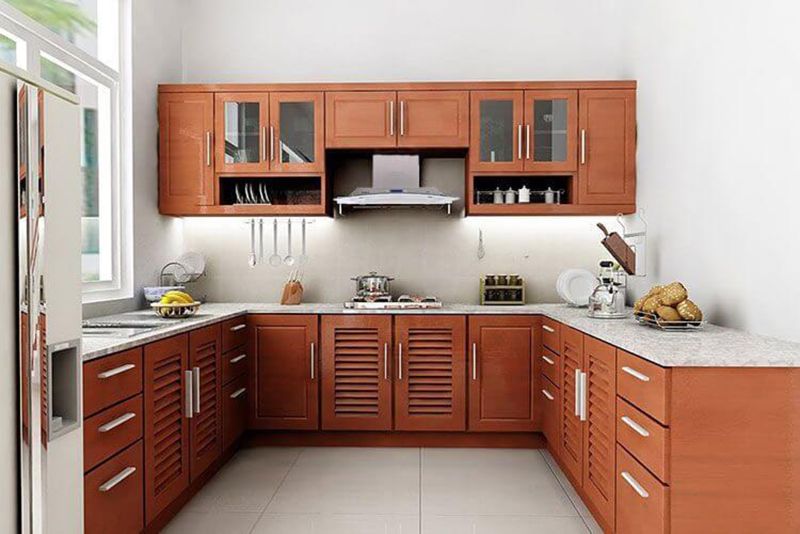 bố trí nhà bếp theo bố cục