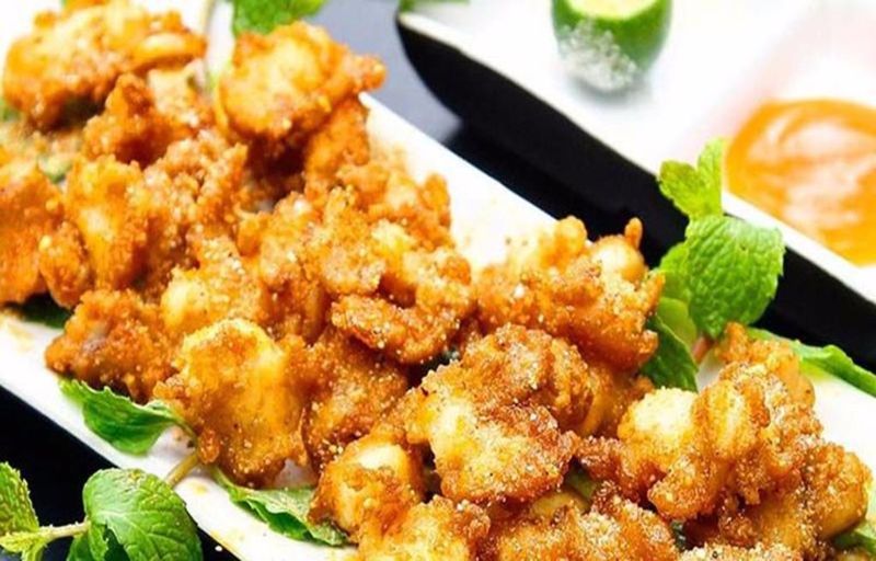 cách làm gà rang muối