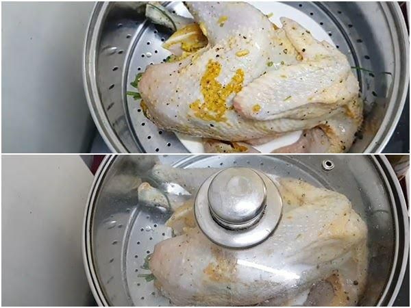 Gà hấp cách thuỷ bao lâu thì chín?