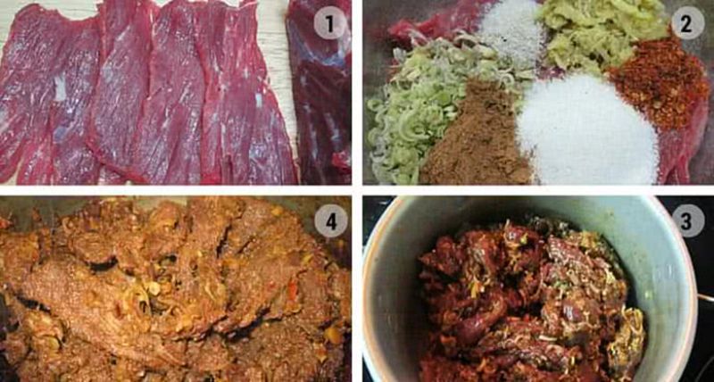 Làm lợn khô bằng lò nướng