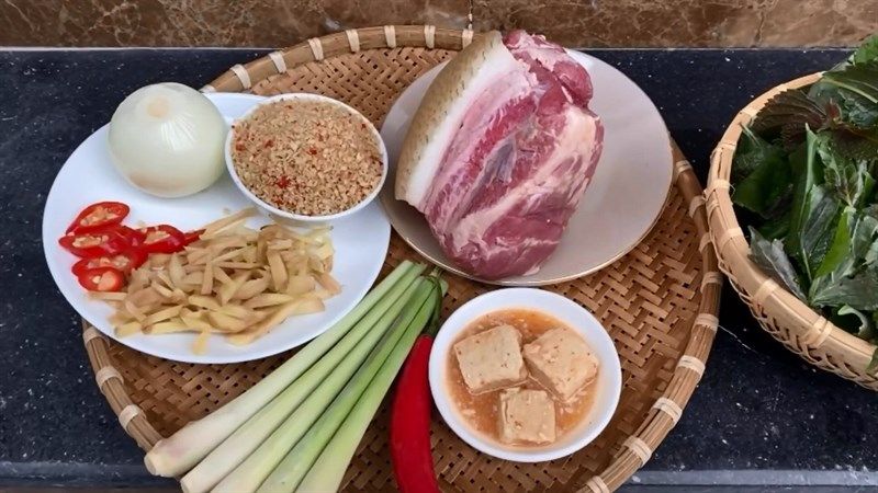 Chuẩn bị nguyên liệu